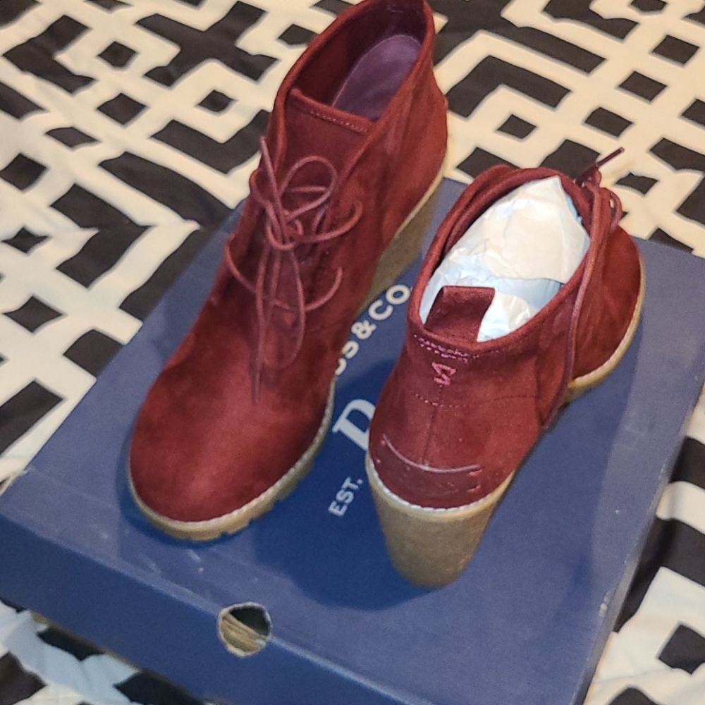 Wedge Boot.. worn a few times. Very comfortable